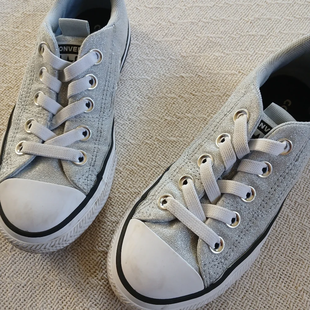 converse ♡ sparkly 13 slip on rave kids sneakers glitter y2k streetwear play